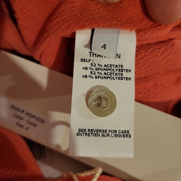 NWT Thakoon Coral Pink Satin Romper - Picture 6 of 8